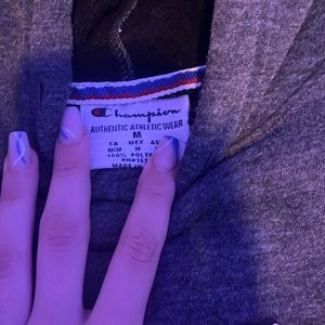 Grey champion hoodie